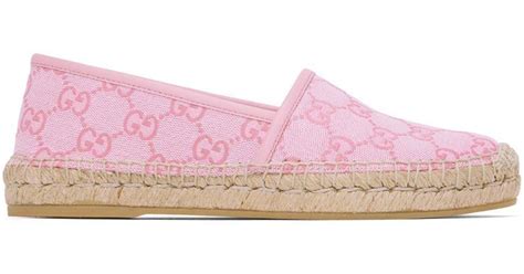 gucci hot pink espadrilles lace up|gucci pink espadrilles sandals.